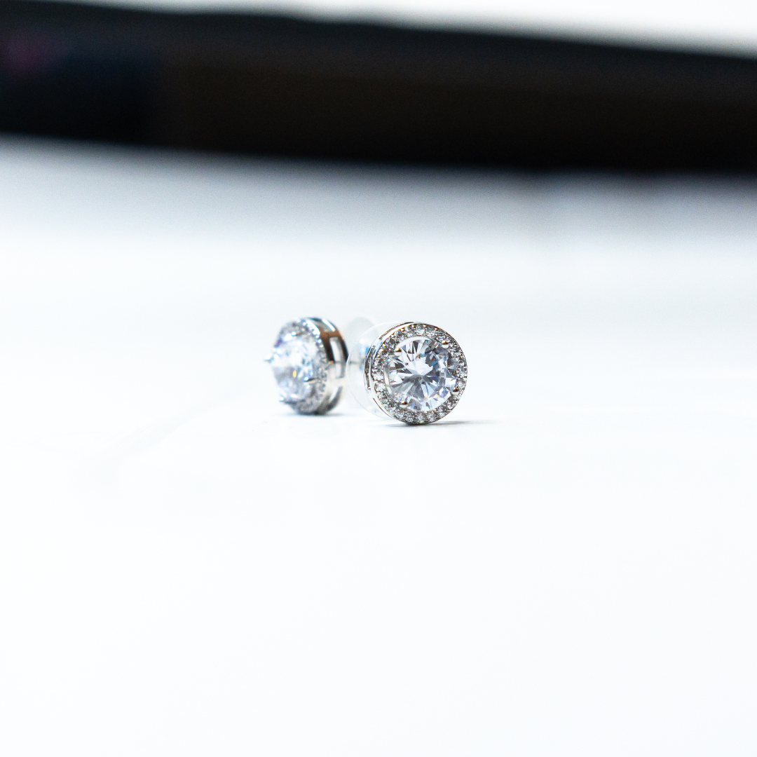 Timeless Round Crystal Stud Earrings