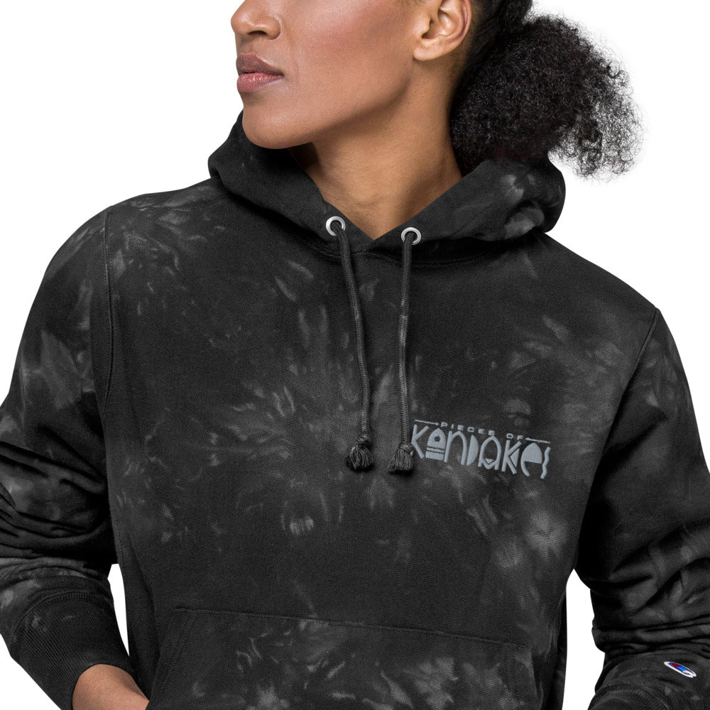 POK Champion tie-dye hoodie