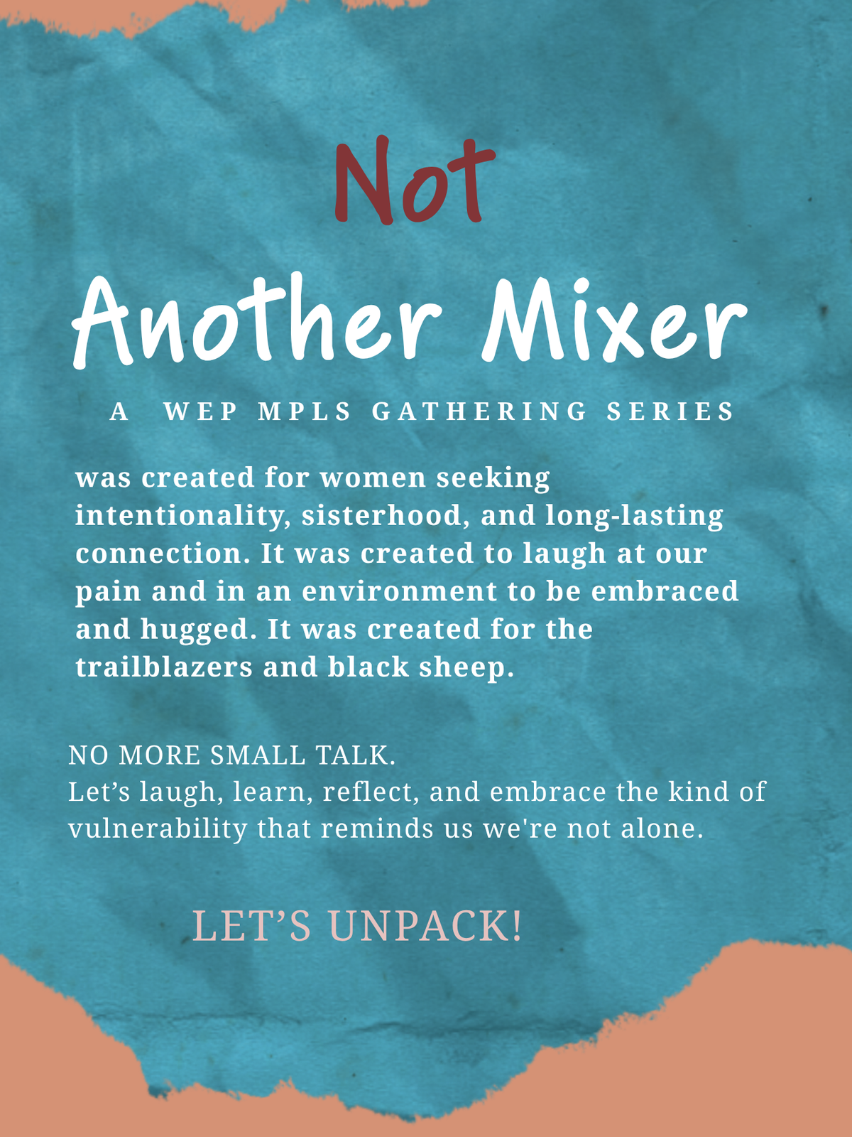 NOT ANOTHER MIXER: CONFIDENCE THROUGH STYLE (1 of3)