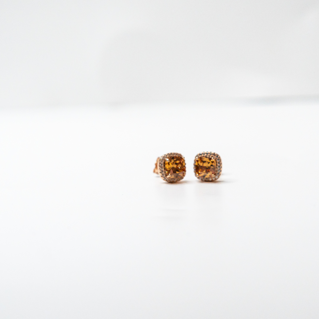 Timeless- Vintage Double Square Stud Earrings