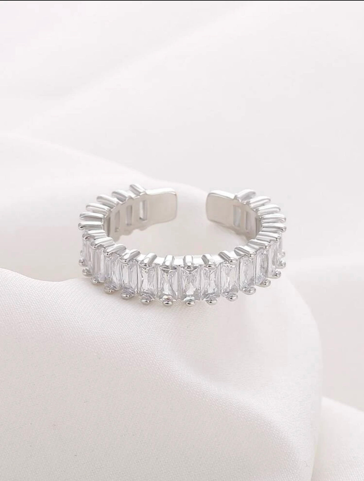 Timeless Crystal Cuff Ring
