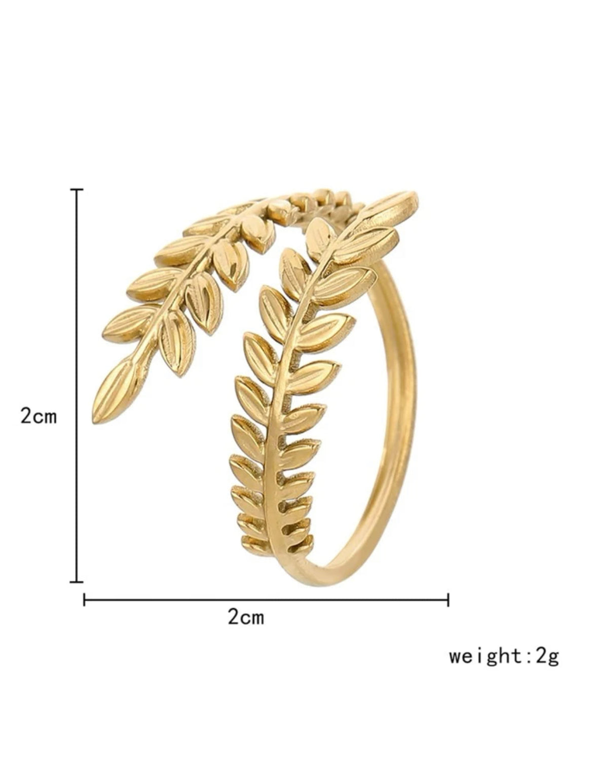 Timeless Feather Twist Ring
