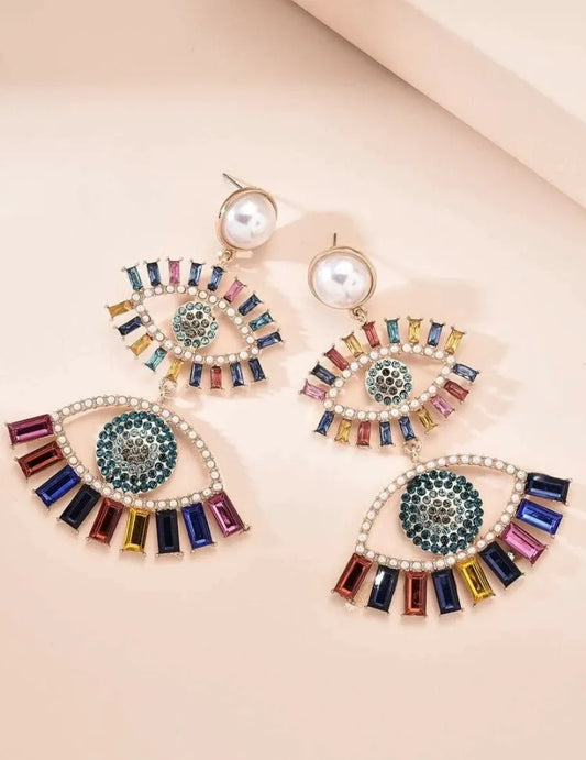 Multicolored Protection Earrings