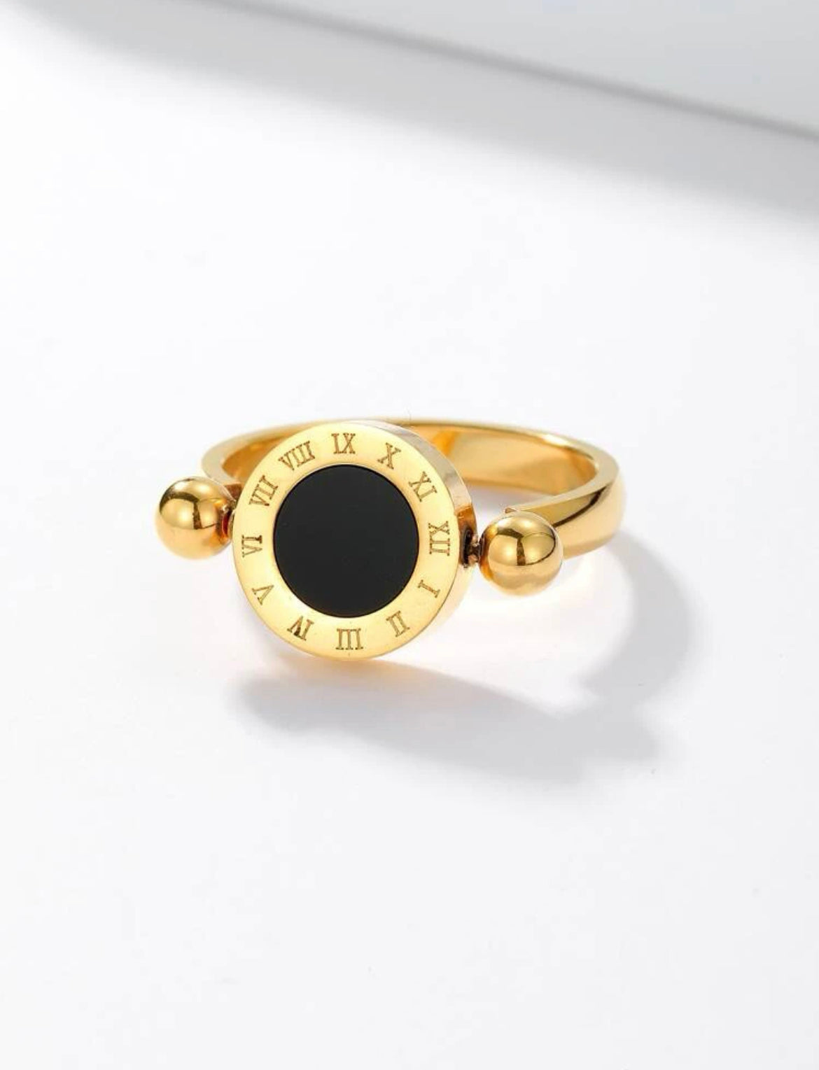 Roman Numeral Round ring