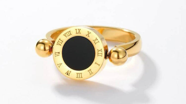 Roman Numeral Round ring